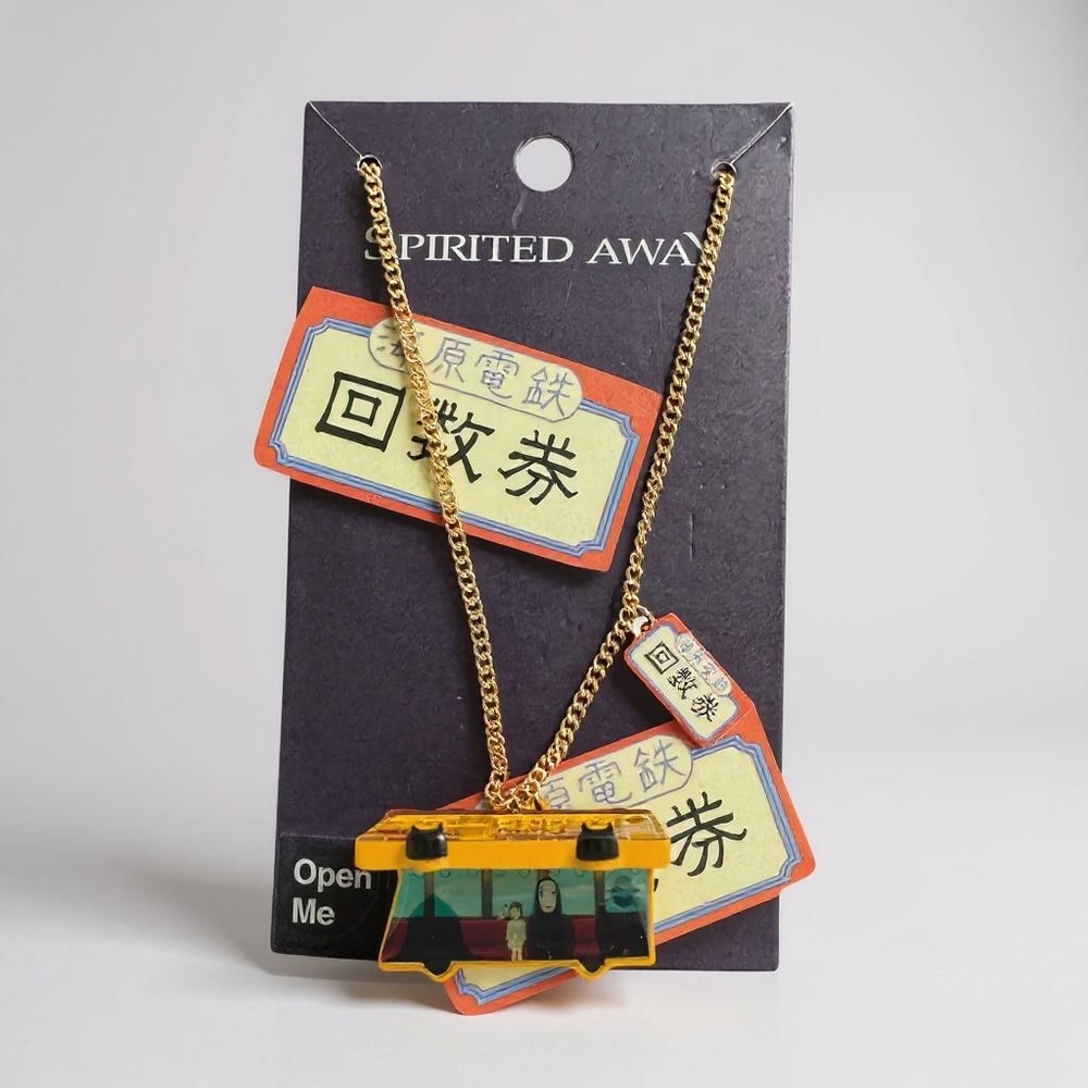 Studio Ghibli Spirited Away Train Locket Necklace
